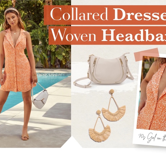 Vici Marcy Printed Button Down Halter Dress - Picture 4 of 5